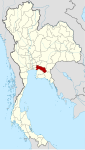Thailand Chachoengsao locator map
